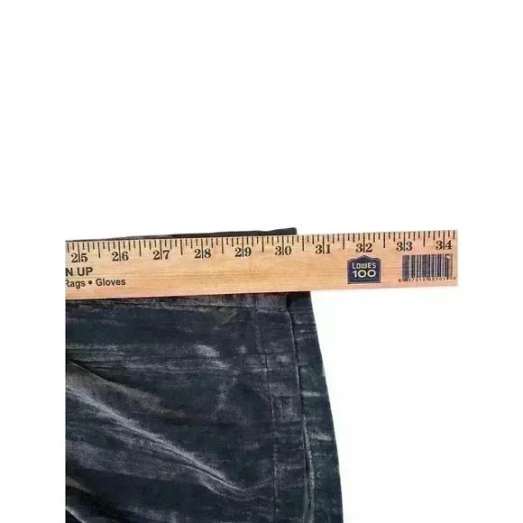 Charcoal Krinkle Velvet Catgo Pants for Women - Picture 11 of 11